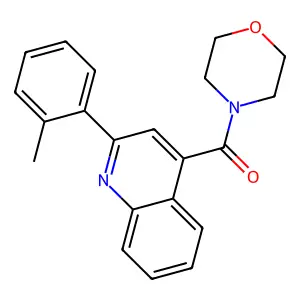 [2-(2-Methylphenyl)quinolin-4-yl]-morpholin-4-ylmethanone structure