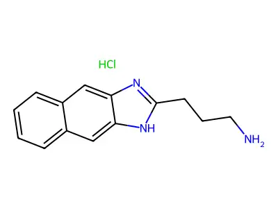 3-(1H-Naphtho[2,3-d]imidazol-2-yl)propan-1-amine hydrochloride structure
