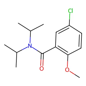 5-chloro-2-methoxy-N,N-di(propan-2-yl)benzamide structure