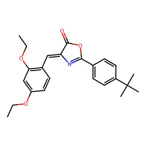 2-(4-tert-butylphenyl)-4-(2,4-diethoxybenzylidene)-1,3-oxazol-5(4H)-one structure