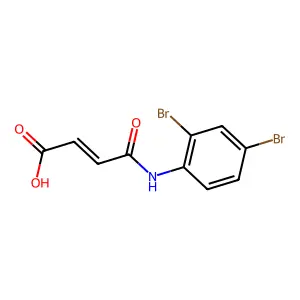 4-(2,4-Dibromoanilino)-4-oxobut-2-enoic acid structure