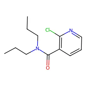 2-chloro-N,N-dipropylnicotinamide structure