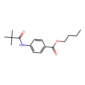 Butyl 4-[(2,2-dimethylpropanoyl)amino]benzoate structure
