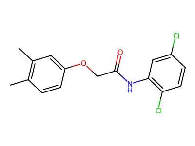 N-(2,5-dichlorophenyl)-2-(3,4-dimethylphenoxy)acetamide structure