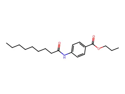 Propyl 4-(nonanoylamino)benzoate structure