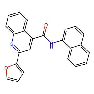 2-(furan-2-yl)-N-naphthalen-1-ylquinoline-4-carboxamide structure