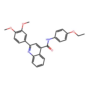2-(3,4-dimethoxyphenyl)-N-(4-ethoxyphenyl)quinoline-4-carboxamide structure