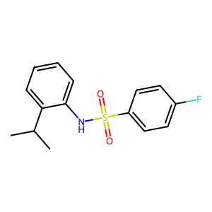 4-fluoro-N-(2-isopropylphenyl)benzenesulfonamide structure