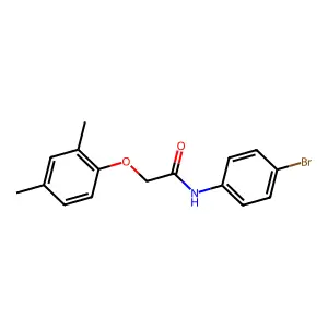 N-(4-bromophenyl)-2-(2,4-dimethylphenoxy)acetamide structure