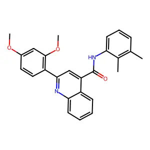2-(2,4-dimethoxyphenyl)-N-(2,3-dimethylphenyl)quinoline-4-carboxamide structure
