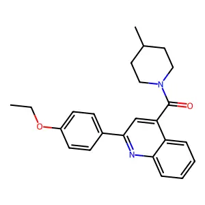 [2-(4-Ethoxyphenyl)quinolin-4-yl]-(4-methylpiperidin-1-yl)methanone structure