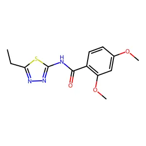 N-(5-ethyl-1,3,4-thiadiazol-2-yl)-2,4-dimethoxybenzamide structure