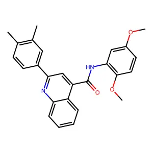 N-(2,5-dimethoxyphenyl)-2-(3,4-dimethylphenyl)quinoline-4-carboxamide structure