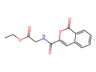 ethyl 2-[(1-oxo-1H-isochromen-3-yl)formamido]acetate structure
