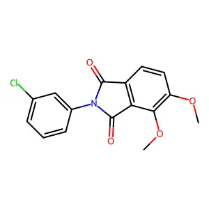 2-(3-chlorophenyl)-4,5-dimethoxy-1H-isoindole-1,3(2H)-dione structure
