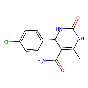 4-(4-Chlorophenyl)-6-methyl-2-oxo-1,2,3,4-tetrahydro-5-pyrimidinecarboxamide structure