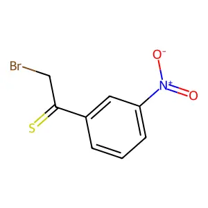 2-Bromo-1-{3-nitrophenyl}ethanethione structure