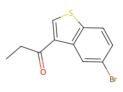 1-(5-Bromo-1-benzothiophen-3-yl)propan-1-one structure