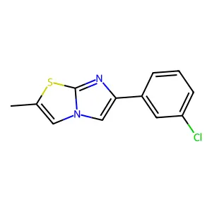 6-(3-Chlorophenyl)-2-methylimidazo(2,1-b)(1,3)thiazole structure