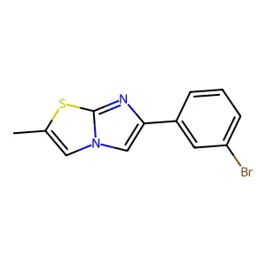 6-(3-Bromophenyl)-2-methylimidazo[2,1-b][1,3]thiazole structure