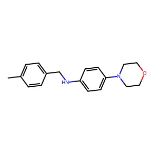 (4-Methylbenzyl)(4-morpholin-4-ylphenyl)amine structure
