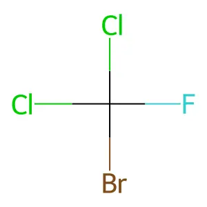 氟二氯溴甲烷 structure