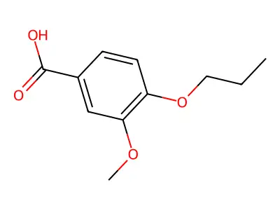 3-Methoxy-4-propoxybenzoic acid structure