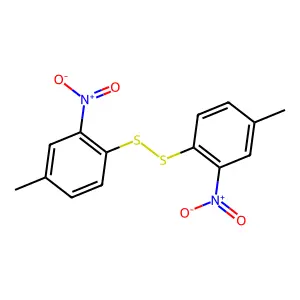 双(4-甲基-2-硝基苯基)二硫醚 structure