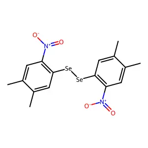 Bis(4,5-dimethyl-2-nitrophenyl)diselane structure