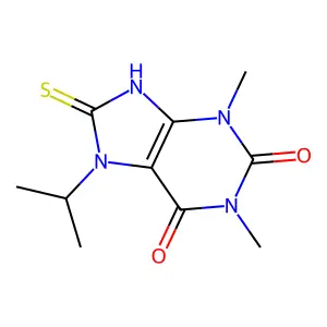 1,3-dimethyl-7-propan-2-yl-8-sulfanylidene-9H-purine-2,6-dione structure