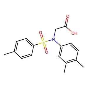 N-(3,4-dimethylphenyl)-N-[(4-methylphenyl)sulfonyl]glycine structure