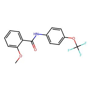 2-methoxy-N-[4-(trifluoromethoxy)phenyl]benzamide structure