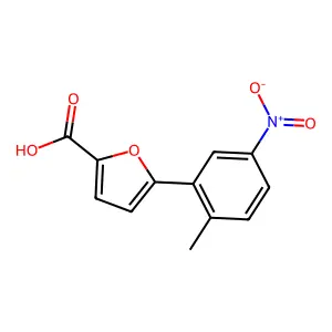 5-(2-Methyl-5-nitrophenyl)furan-2-carboxylic acid structure
