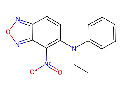 N-ethyl-4-nitro-N-phenyl-2,1,3-benzoxadiazol-5-amine structure