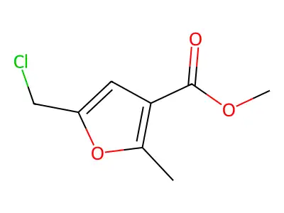 Methyl 5-(chloromethyl)-2-methylfuran-3-carboxylate structure