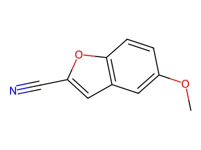 5-Methoxybenzofuran-2-carbonitrile structure
