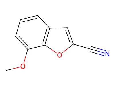 7-甲氧基苯并呋喃-2-甲腈 structure