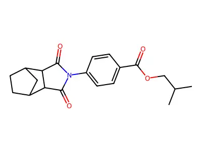 isobutyl 4-(1,3-dioxooctahydro-2H-4,7-methanoisoindol-2-yl)benzoate structure