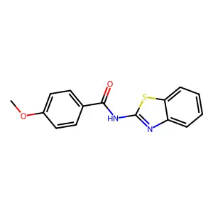 N-(1,3-Benzothiazol-2-YL)-4-methoxybenzamide structure