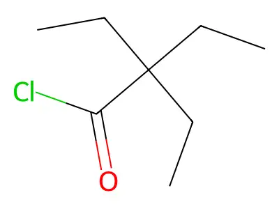 2,2-diethylbutanoyl Chloride structure