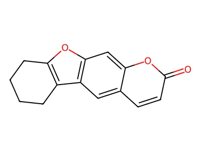 6,7,8,9-Tetrahydro-[1]benzofuro[3,2-g]chromen-2-one structure