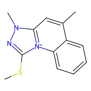 3,5-Dimethyl-1-(methylthio)-3lambda(5)-(1,2,4)triazolo(4,5-a)quinoline structure