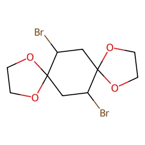 7,14-Dibromo-1,4,9,12-tetraoxadispiro[4.2.4^{8}.2^{5}]tetradecane structure
