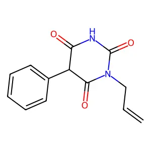 5-Phenyl-1-prop-2-enyl-1,3-diazinane-2,4,6-trione structure