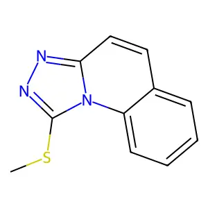 1-(Methylthio)(1,2,4)triazolo(4,3-a)quinoline structure