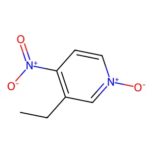 3-乙基-4-硝基吡啶-1-氧化物 structure