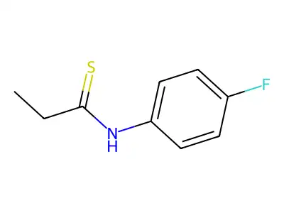 Propanethioamide, N-(4-fluorophenyl)- structure