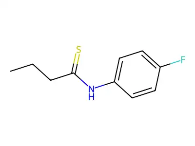 Butanethioamide, N-(4-fluorophenyl)- structure