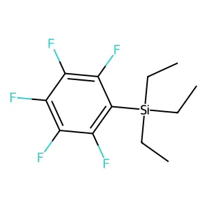 Silane, triethyl(pentafluorophenyl)- structure