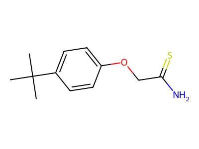 2-(4-t-Butylphenoxy)thioacetamide structure